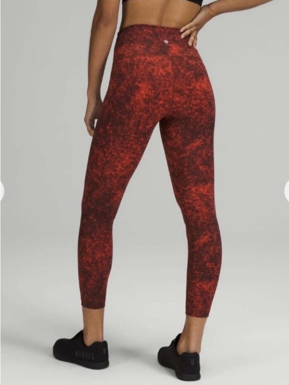 Lululemon Wunder Under Train High Rise Women’s Leggings Wash Autumn Red 2